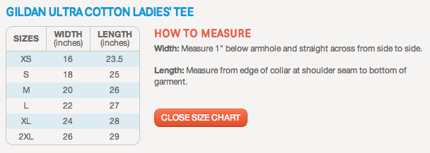 Gildan Ladies V Neck Size Chart