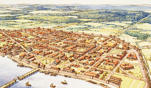 Aerial View of Roman London