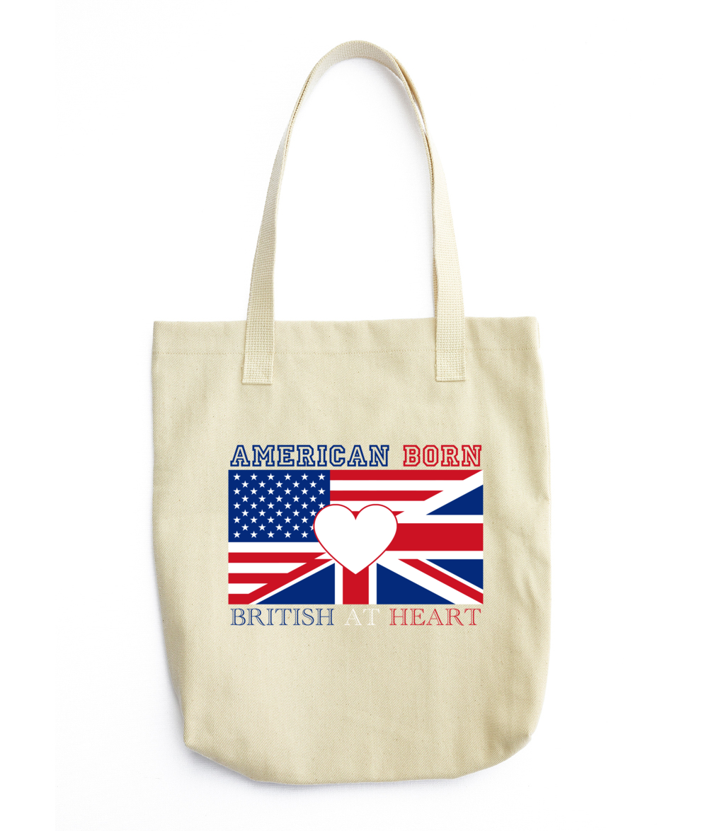 American Born, British at Heart - Tote - Anglotees