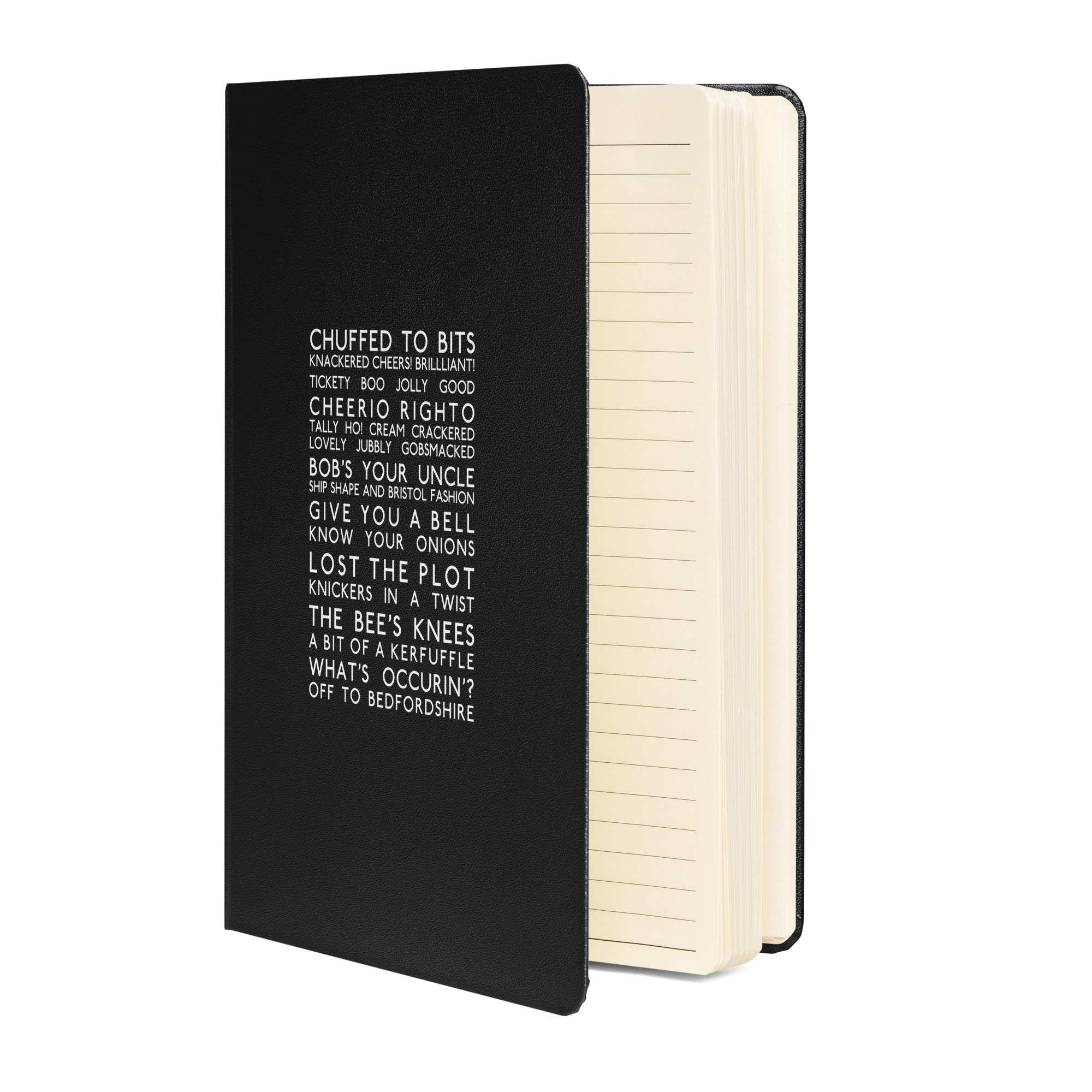 Hardcover　bound　British　–　Slang　Bus　notebook　Blind　Anglotees